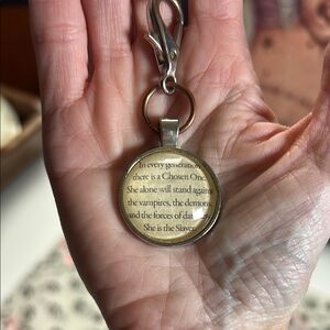 Etsy Charm with Keychain: Buffy the Vampire Slayer